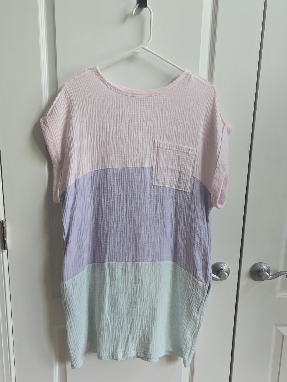 Simply Southern Soft Pink Gauze Tunic Dress